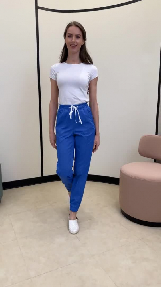 Брюки ЛИНДРЕД ГВЕНН джоггеры голубые